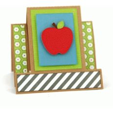 square center step card: school