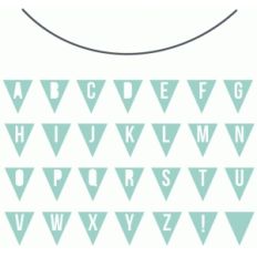 build a word banner / bunting set - solid