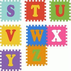 puzzle pieces alphabet s-z