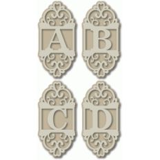 flourish monogram abcd