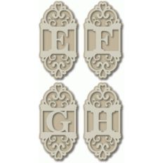 flourish monogram efgh