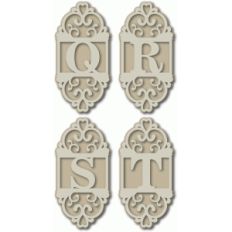 flourish monogram qrst