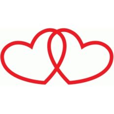 interlocking hearts