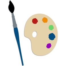 brush and palette