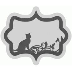 kitten layered frame