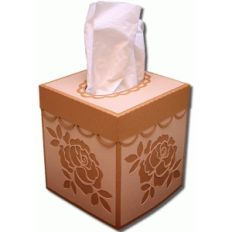 3d flower tissue box