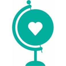heart globe