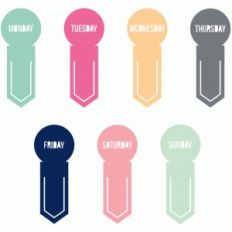 days of the week paperclips