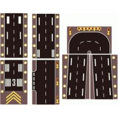 miniature airport landing strip 7 panels
