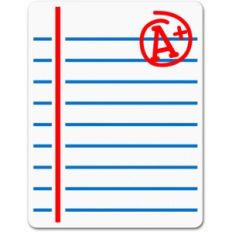 notebook paper journaling card