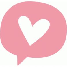 heart conversation bubble