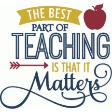 teaching matters phrase
