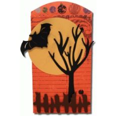 3d halloween scene envelope bag