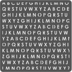 alphabet stencil/background