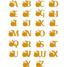 pumpkin alphabet - capital letters