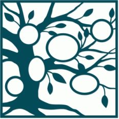 family tree ovals placemat layout
