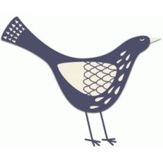 patterned bird