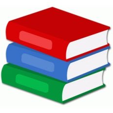 stacked books