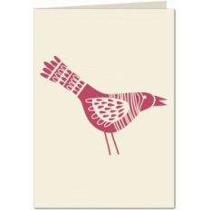 bird papercut 7x5 card