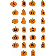 pumpkin shaped alphabet