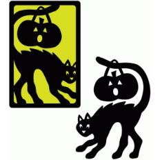trick or treat cat card