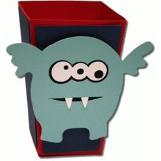 3d monster four popcorn box