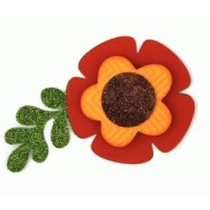 fall flower layered embellishment