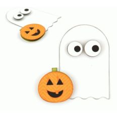 halloween ghost layered embellishment
