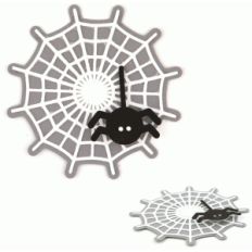 halloween spider web layered embellishment