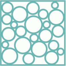 bubbles placemat layout