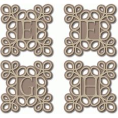 scroll monogram efgh