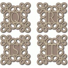 scroll monogram qrst