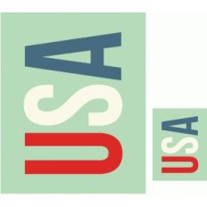 usa print and cut quote card