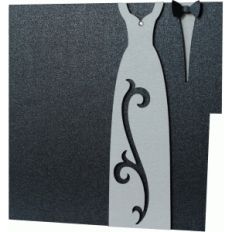 a2 and 5x5 inch wedding layered card