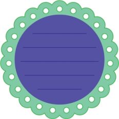 scallop circle journaling block