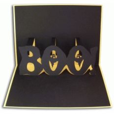 boo! halloween pop-up card