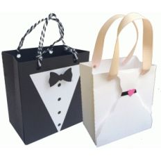 bride and groom gift bags