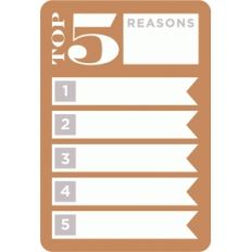 top 5 reasons