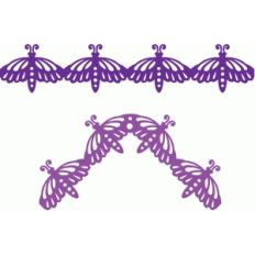 butterfly moth border and corner set