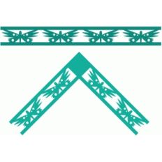 butterfly moth border and corner set