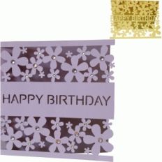 happy birthday flowers card