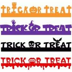 trick or treat borders set