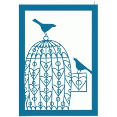 leaving the birdcage 5x7 card