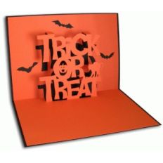 trick or treat pop-up card