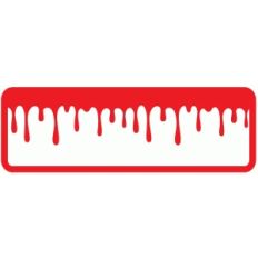 bloody name tag