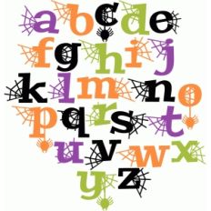halloween letters lowercase