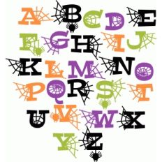halloween letters uppercase