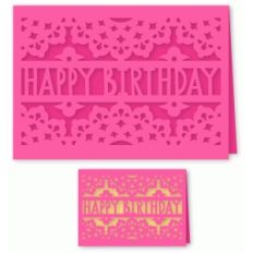 ornate happy birthday card 5 x 7