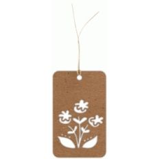 floral gift tag