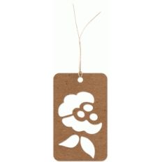 floral gift tag